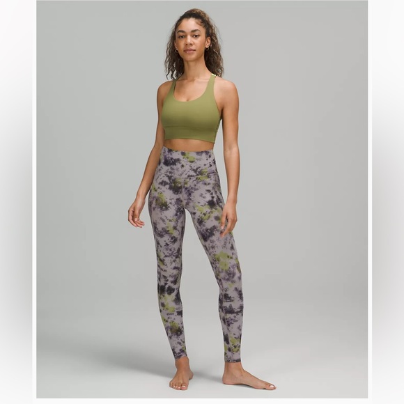 NWT Lululemon align (radial tie dye mauve grey multi) pant - Picture 3 of 8